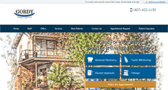 Desktop Screenshot of gordyfamilydental.com